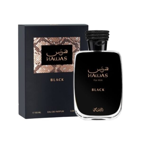 HAWAS BLACK Hawas Black, Perfume Para Hombre, EDP 100 ml - Rasasi